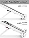 Laptop Stand, MiiKARE Portable Laptop Stand Adjustable Eye-Level Ergonomic Laptop Riser Foldable Desktop Stand Holder for MacBook Notebook Computer Tablet Thinkpad (White)thumb 3