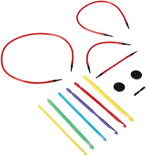 Love2Crochet Interchangeable Crochet Hook Set, USF 5/3.75mm-J10/6mm (L2CF5-J10)