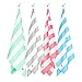 Dock & Bay Sand Proof Beach Towels Portable - Light Green, Extra Large 78x35 - mint green striped design travel towel
