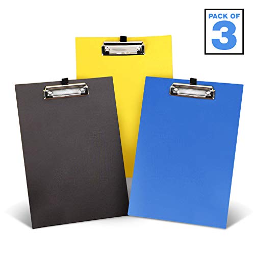 Officerule Document Holder Pack of 3 Standing Clipboards Legal and A4