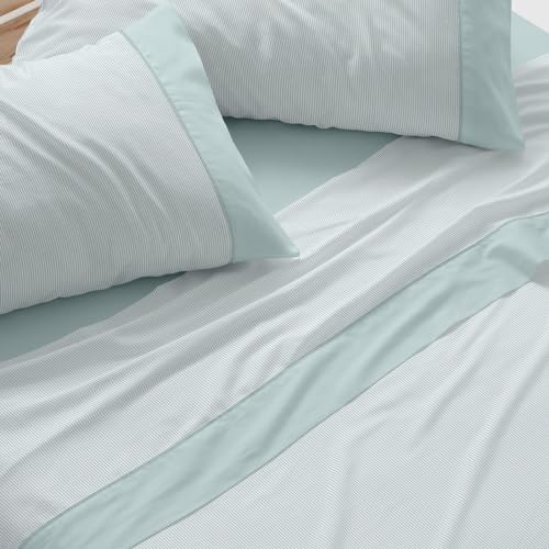 Burrito Blanco | Bed Sheet Set | 90 cm Bed (+ Sizes Available) | Design 297 | Green Color (90 x 190/200 cm.)
