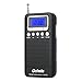 COIWIN KK-523 Mini Digital Portable AM/FM Two Band Digital Receiver Radio with Alarm Clock and LED Light (Black)