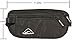 HOPSOOKEN Travel Money Belt: Waist Pack for Running and Cycling, RFID, Comfortable, Durable and Lightweight Hidden Travel Passport Wallets.(Black)