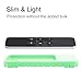 Fintie Protective Case for Apple TV 4K/ HD Siri Remote (1st Gen) - Honey Comb Lightweight Anti Slip Shockproof Silicone Cover for Apple TV 4K 5th 4th Gen Siri Remote Controller, Green Glow