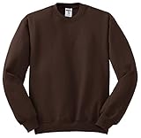 Jerzees 562 8 oz. 50/50 Men's NuBlend Crew Neck - Chocolate - Large