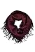 Basico Women Winter Warm Knit Infinity Scarf Tassels Soft Shawl free size