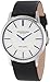 Stuhrling Original Men's Swiss Quartz Stainless Steel and Leather Casual Watch, Color:Black (Model: 238.32152)