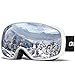 OlarHike Ski Snow Goggles for Men and Women, Anti-Fog Over Glasses Snowboard Goggles with UV Protection, Windproof Dual Lens Goggles for Skiing & Skating & Outdoor Sport, UV400