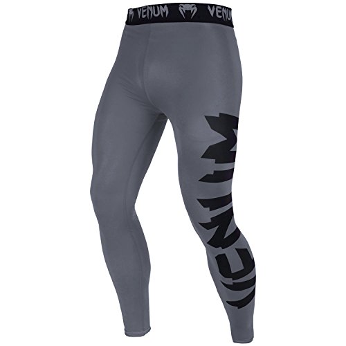 Venum Giant Spats - XS, Heather Grey/Black, X-Small