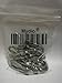 Mydio Set of 16 Silver Spring Snap Hook Stainless Steel 304 Clip Keychain
