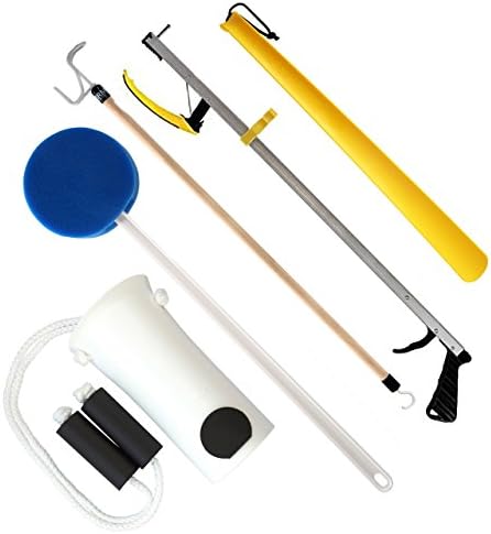 RMS Hip Kit – Premium 5-Piece Hip Knee Replacement Kit – Ideal for Recovering from Hip Replacement, Knee or Back Surgery, Mobility Tool for Moving and Dressing (32 Inch Reacher) RMS Hip Kit – Premium 5-Piece Hip Knee Replacement Kit – Ideal for Recovering from Hip Replacement, Knee or Back Surgery, Mobility Tool for Moving and Dressing (32 Inch Reacher)