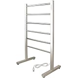 WarmlyYours Ibiza Towel Warmer, Silver