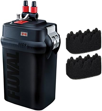 Fluval 306 External Filter with 2 Extra Fluval 306/406 Bio-foam replacements