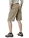 CQR Men's Quick Dry Stretch Hiking Cargo Shorts, Lightweight Water Resistant Tactical Casual, Golf & Outdoor with Pockets, Ripstop Khaki, 36