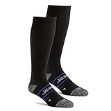 Magnum Over the Calf Compression Boot Socks with Heavy Duty Hyperglide Steel Toe Protection (2 Pair Pack)