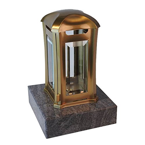 designgrab AML5AGB1Orio Grablampe Venezia aus Edelstahl-bronzefarben Gold 13 x 13 x 24 cm