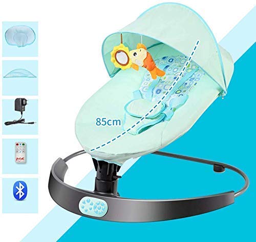 Maharaj Compact Crib Baby Rocking Chair Baby Swing Electric Baby Cradle with Bluetooth Control Cradle Rocking Chair Newborns Swing Chair Portable