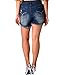MsShe Women's Plus Size Destroyed Washed Short Jeans Pants Denim Shorts 22W