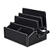 MobileVision Charging Station & Compatible Adapter for Apple Watch Charger, Organize Phones Tablets Tech Gear & Laptops, Executive Stand w/Compartments, Black