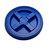 House Naturals Screw on Lid for 5 Gallon Plastic bucket container fits 3.5, 5, 6, 7 gallon pail (Blue)