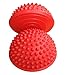 AppleRound Set of 2 Balance Pods with 1 Pump, Domed Hedgehog Style, Red