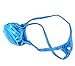 Mens Micro String Thongs Bulge Pouch T-back Underwear Blue (L/XL fit waist 34''-38'', Blue)