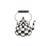 MacKenzie-Childs Courtly Check Enamel Tea Kettle 3 Quart