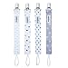 Pacifier Clip by CAMIRUS for Boys and Girls - Unisex 4 Pack Stylish Design - Premium Teething Ring Holder, Perfect Baby Shower Gift Set