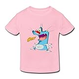 RenHe Toddler Vintage Oggy And The Cockroaches T-shirts Size 5-6 Toddler LightPink