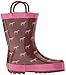 Western Chief Unisex-Child Kids Girls' Waterproof Easy-On Printed Rain Boot, 9 US Toddler