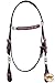 HILASON Western Headstall Horse Tack American Leather Dark Brown Rawhidethumb 4