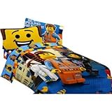 Lego the Movie Full Comforter Sheet Set (5 Piece Set)