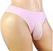 SISSY pouch panties lingerie men's lace brikini briefs girlie underwear sexy for men (L, Pink)