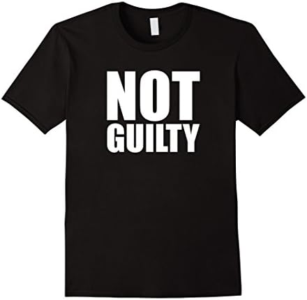 Mens Not Guilty T-Shirt XL Black