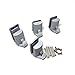 4 X SHOWER DOOR HOOKS Guides/ Rollers/ Wheels/ Runners CY-100 (4PCS)