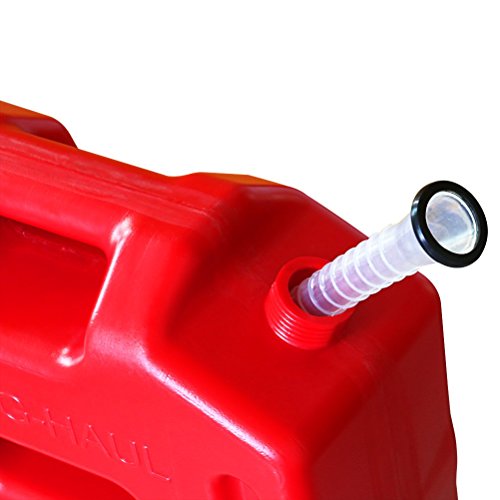 AULLY PARK Poly Gas Can with Flexible Spout and Antiskid Plate