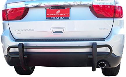 STEELCRAFT Premium Custom Fit 2011-2017 JEEP GRAND CHEROKEE / 11-14 DODGE DURANGO Rear Bumper Guard Nerf Push Bar BLK (Mounting Hardware included)