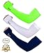 SHINYMOD 3 Pairs Arm Sleeves Compression UV Sun Protection UPF50+ Cooling Sports Sleeves for Men Women Cycling Golf