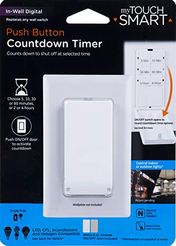 myTouchSmart Push Button In-Wall Digital Countdown