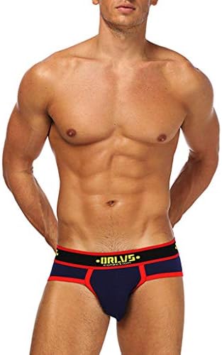 YAYUMI Men's Briefs Underwear,Letter Printed Boxer Briefs Shorts Bulge Pouch Underpants