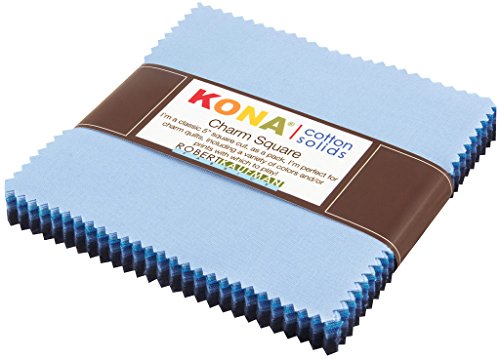 Robert Kaufman Kona Cotton Solids Dusk to Dawn Charm Pack, 42 5-inch Cotton Fabric Squares