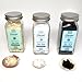 Mediterranean Sea Salt Trio - Natural salt crystals from Cyprus. Sample artisan white flake, black flake and lemon infused salts.