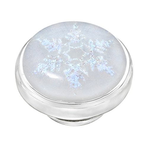Kameleon Jewelery Christmas Warm Hugs White Snowflake Jewelpop KJP712