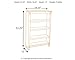 Ashley Furniture Signature Design - Cross Island Medium Office Bookcase - 3 Adjustable Shelves - Casual - Medium Brown Finish