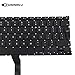 SUNMALL Backlight Backlit Keyboard Replacement Compatible with Apple MacBook Air 13