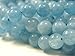 Aquamarine Beads Strand, Round Beads, Natural Aquamarine Gemstone for Jewelry Making by BEEZZY BEEDZ (8mm, Aquamarine Light Blue)