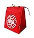 Domestic Dreams Thermal Reusable Insulating Grocery Bag, Large, Red