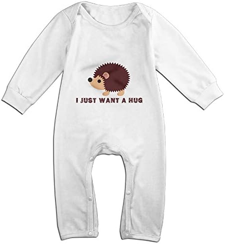 100 % Cotton Long-Sleeve Funny Hedgehogs Can Baby Newborn Onesies