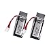 Wwman 2pcs 3.7V 350mah Batteries for UDI U818A WiFi FPV U845A U945 WiFi Rc Quadcopter Drone Spare Parts Battery
