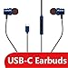 Type C headphone Hi-Fi Digital 3D Audio Without Mic for Moto Z,HTC U11, Samsung Galaxy Note 8,S8,S8 Plus, LG G6 G5 V30 V20, Google Pixel, Nexus, Compatible all USB Type C Smartphone and Devices - Blue